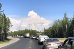 Fire at Swan lake almost closed Sterling Highway