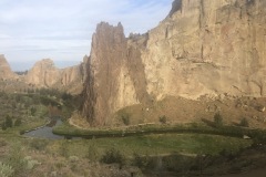 Smith's rock and River