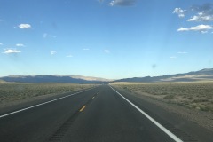 The long strait roads across Nevada