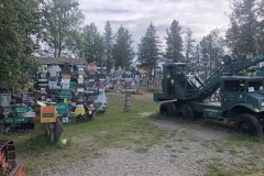 Signpost forest in Watson lake