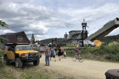 Camping next to the old dredge