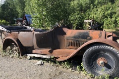 Old truck at a panning tourist site