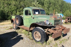 Old truck at a panning tourist site