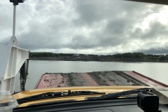 Barge across the river.