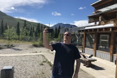 Carl letting the center in on the selfie.