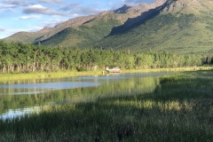 Plane on a lake