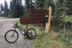 Bike posing again at Teklanika Campground