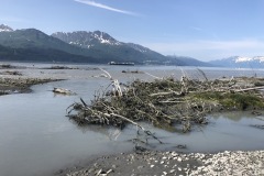 Valdez Glacier runoff into the bay