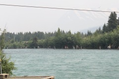 Battle fishing on the Russian river.