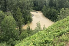 River along the route