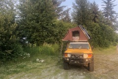 Camping by the ferry