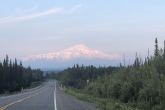 Huge peaks at sunset