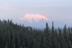 Huge peaks at sunset